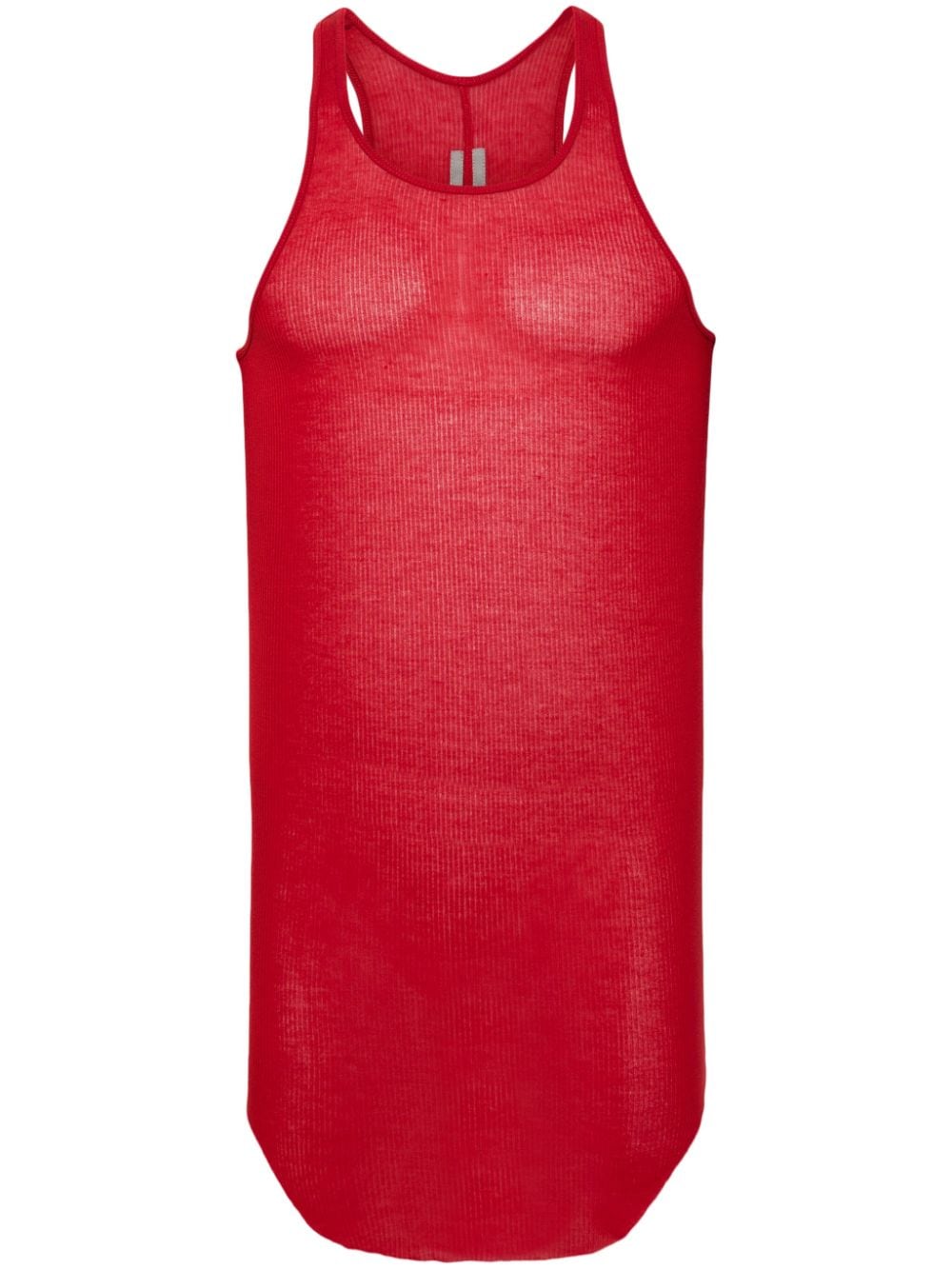 Rick Owens ribbed-knit tank top - Red von Rick Owens