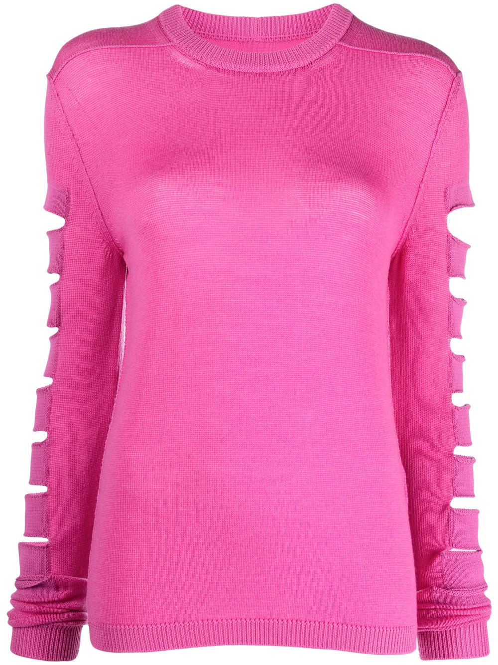 Rick Owens ribbed-trim cut-out jumper - Pink von Rick Owens