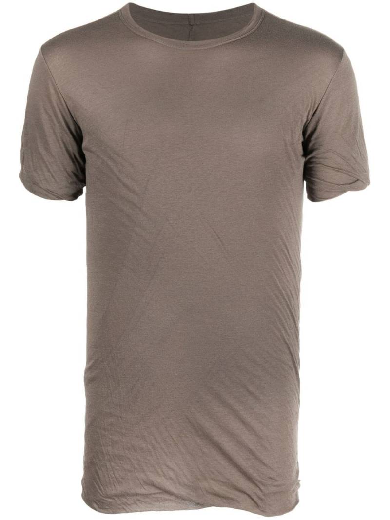 Rick Owens rolled-sleeve detail T-shirt - Brown von Rick Owens