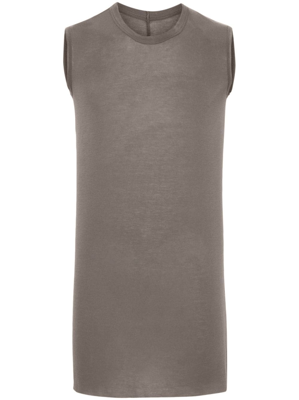 Rick Owens round-neck cotton tank top - Grey von Rick Owens