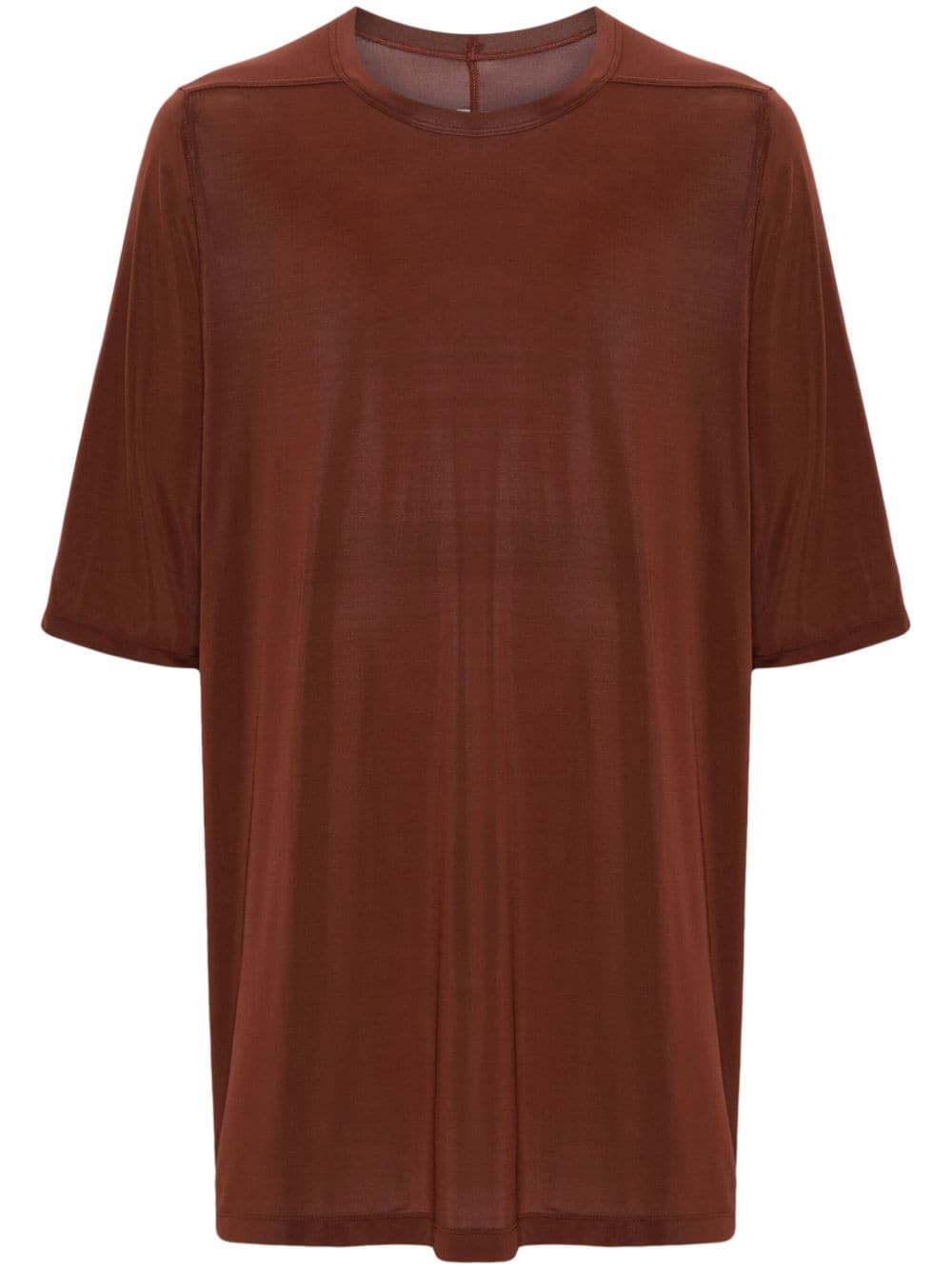 Rick Owens seam-detail crew-neck T-shirt - Brown von Rick Owens