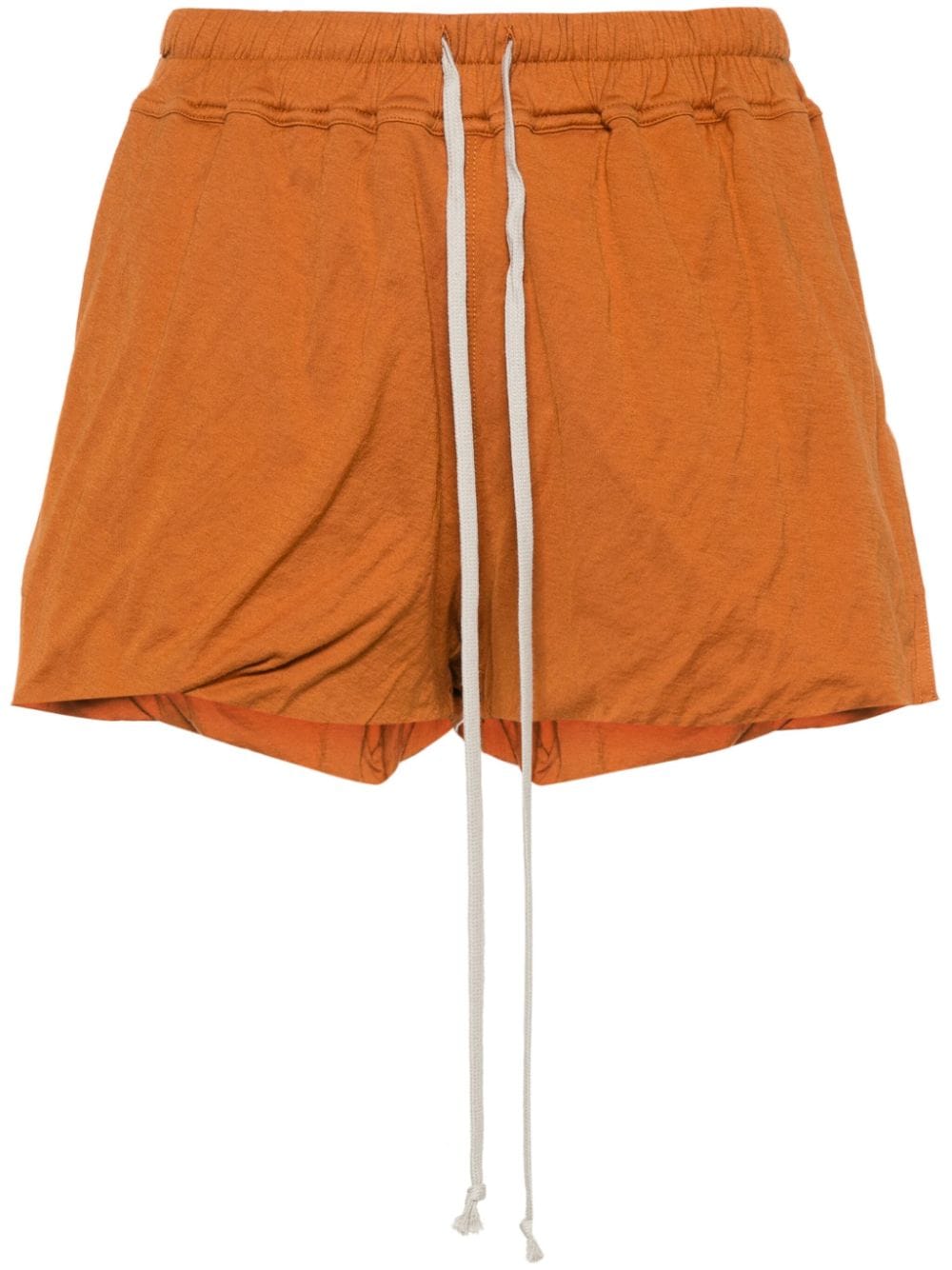 Rick Owens side-slits jersey shorts - Orange von Rick Owens