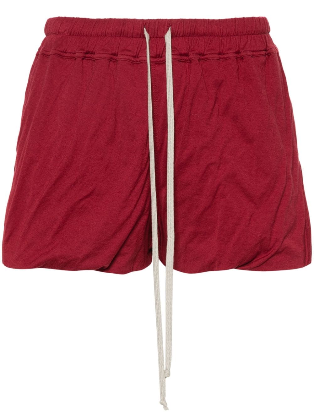 Rick Owens side-slits jersey shorts - Red von Rick Owens