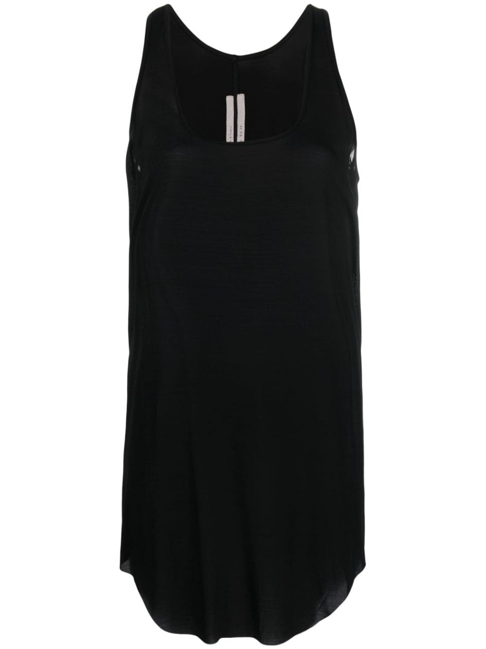 Rick Owens sleeveless long tank top - Black von Rick Owens