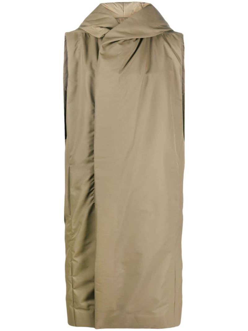 Rick Owens sleeveless padded coat - Green von Rick Owens