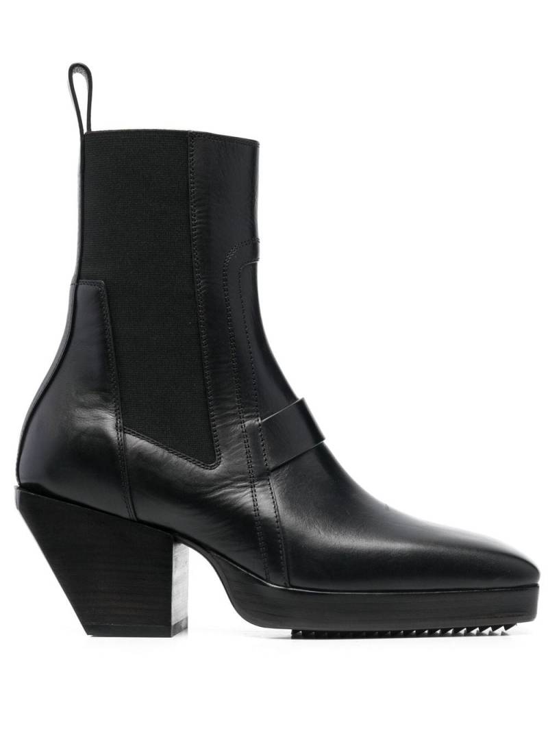 Rick Owens square-toe boots - Black von Rick Owens