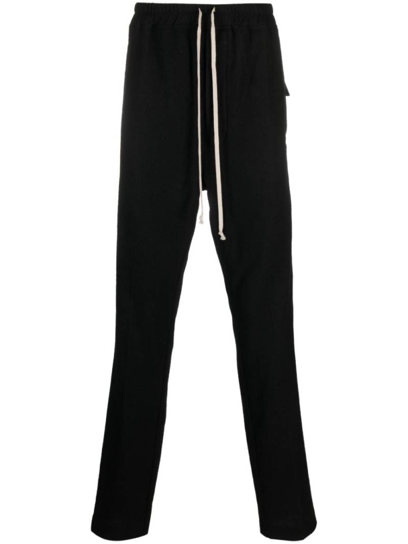 Rick Owens straight-leg wool track pants - Black von Rick Owens