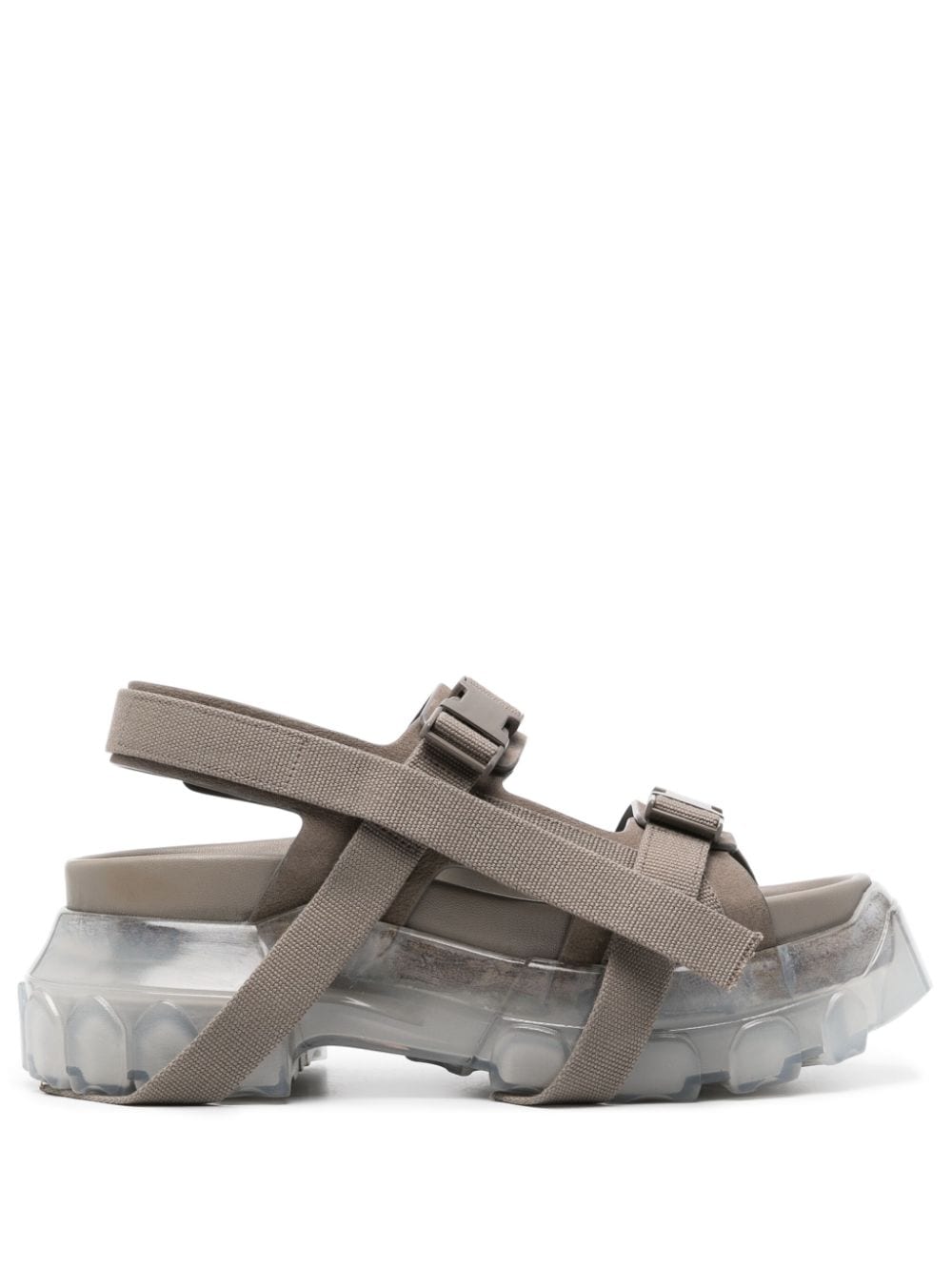 Rick Owens suede chunky platform sandals - Brown von Rick Owens