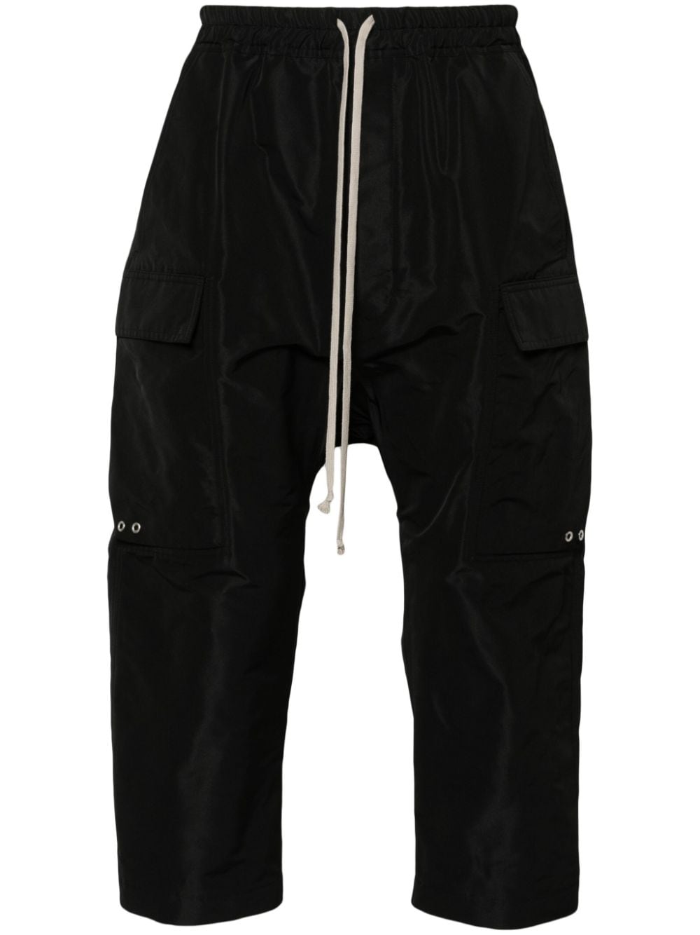 Rick Owens tapered cropped cargo pants - Black von Rick Owens