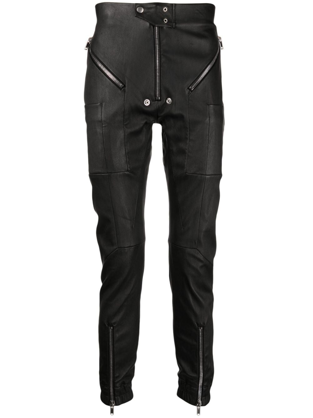 Rick Owens zipper-detailing skinny trousers - Black von Rick Owens