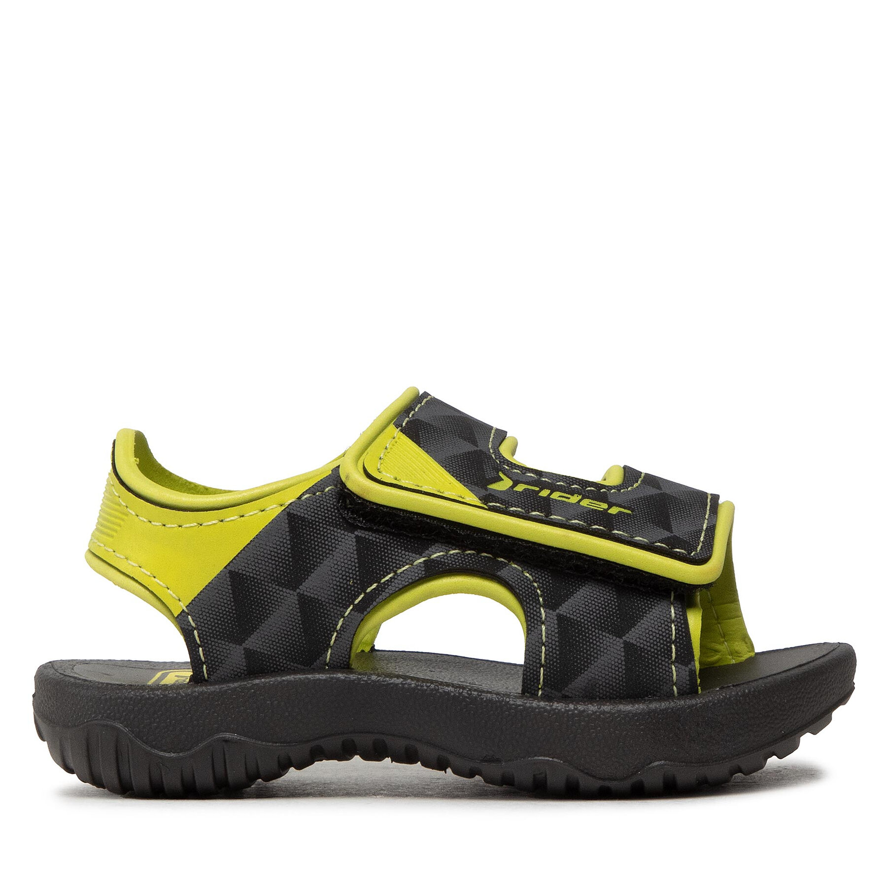 Sandalen Rider Basic Sandal V Baby 83070 Black/Neon Yellow 25135 von Rider