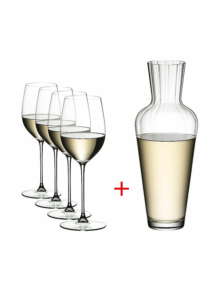 RIEDEL Weissweinglas 5er Set VERITAS Riesling/Zinfandel und Dekanter von Riedel