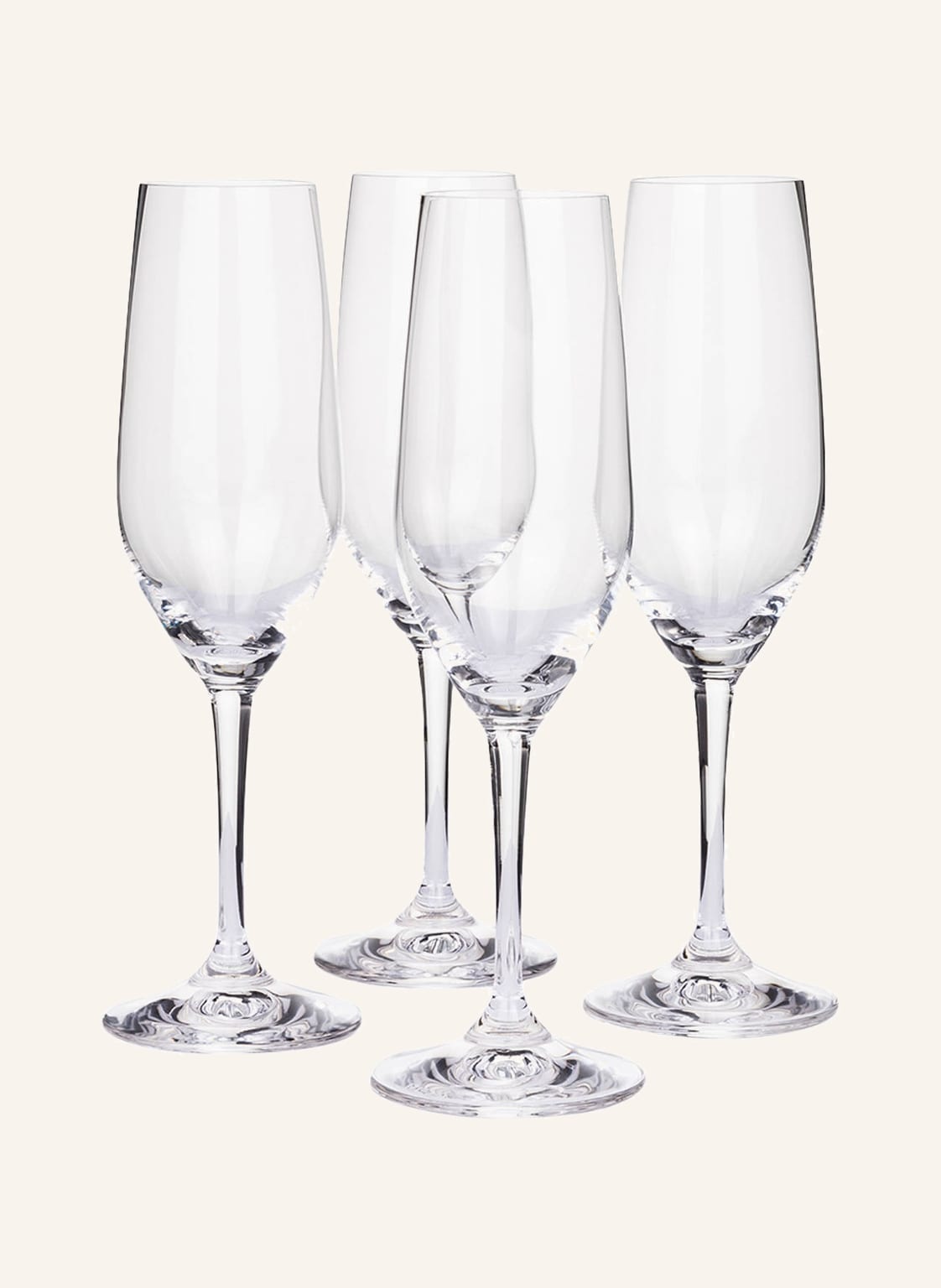 Riedel 4er-Set Champagnergläser Vivant Champagne transparent