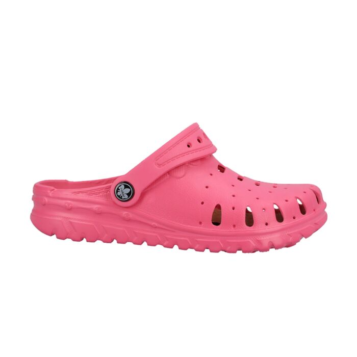 Rieker Clog für Damen aus weichem Kunstleder pink, S (37/38) von Rieker