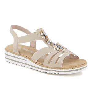 Rieker Damen Hohe Sandalette Beige von Rieker