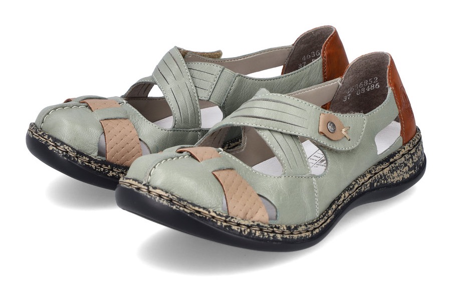 Rieker Klettschuh, Spangenschuh, Slipper, Sommerschuh mit Cut-Outs Rieker Klettschuh, Spangenschuh, Slipper, Sommerschuh mit Cut-Outs von Rieker