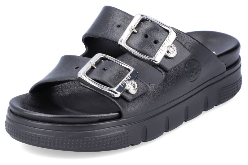 Rieker Pantolette, Plateau, Sommerschuh, Schlappen in Weite G (=weit) von Rieker