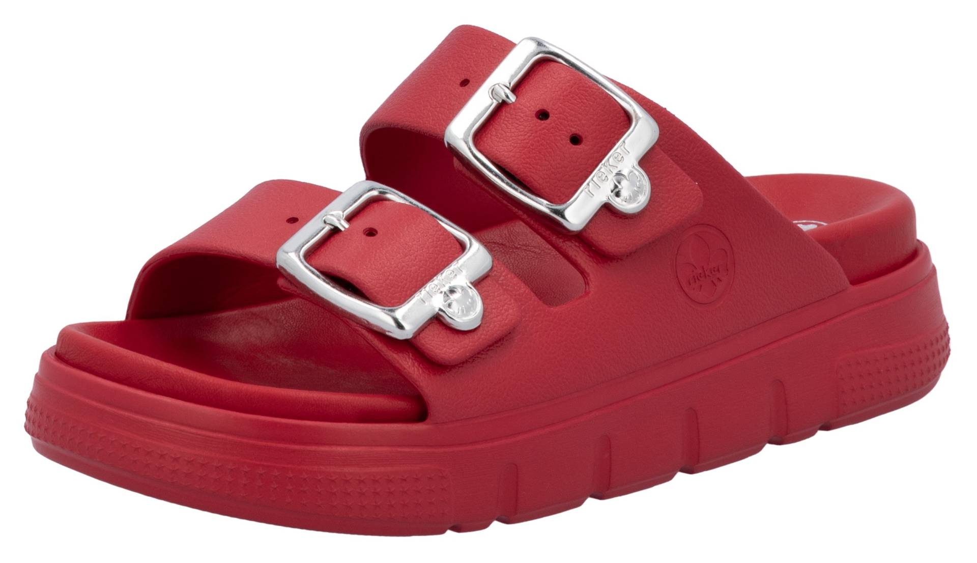 Rieker Pantolette, Plateau, Sommerschuh, Schlappen in Weite G (=weit) von Rieker