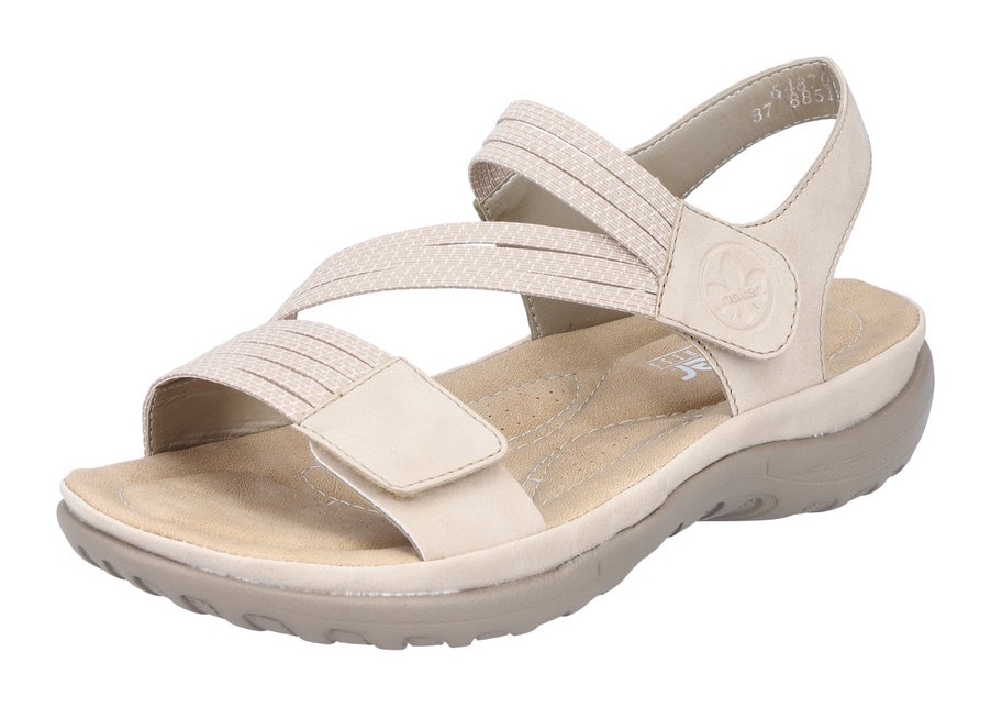 Rieker Riemchensandale, Sommerschuh, Sandalette, Keilabsatz, mit Gummizügen Rieker Riemchensandale, Sommerschuh, Sandalette, Keilabsatz, mit Gummizügen von Rieker