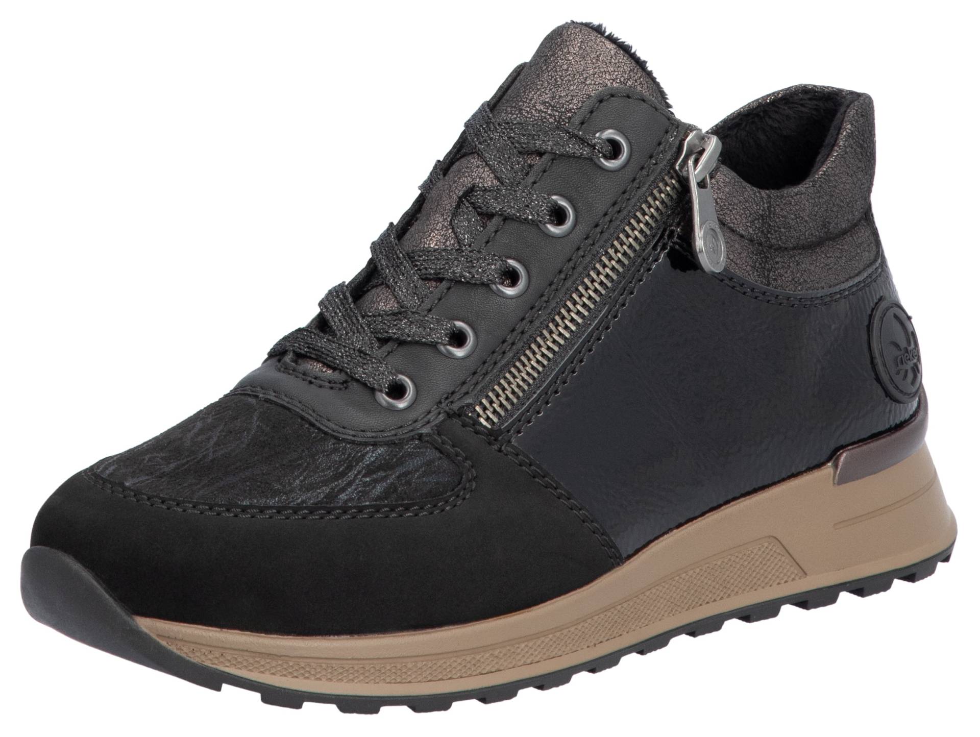 Rieker Sneaker, Freizeitschuh, Halbschuh, Schnürschuh mit seitlichem Reissverschluss Rieker Sneaker, Freizeitschuh, Halbschuh, Schnürschuh mit seitlichem Reissverschluss von Rieker