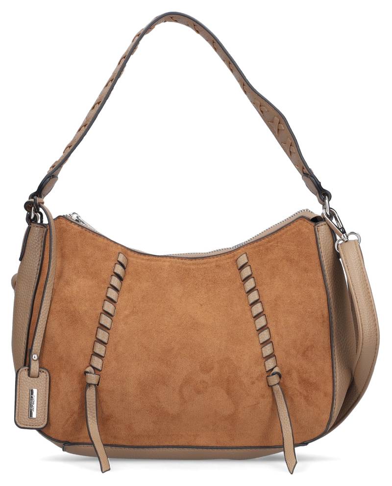 Rieker Umhängetasche »Raqi/Kuka«, Schulter Tasche Damen Tasche mit dekorativen Flechtdurchzügen von Rieker