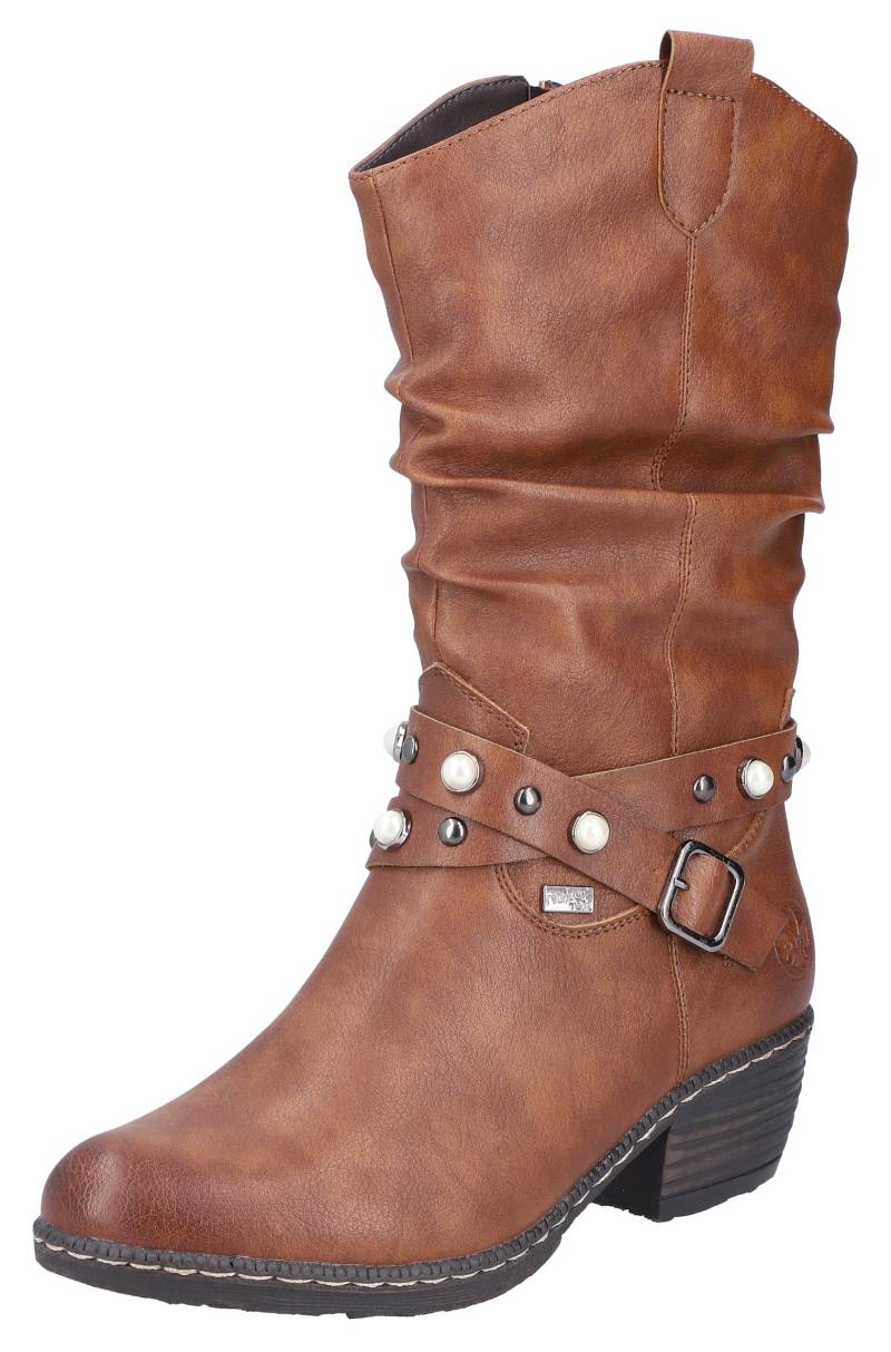 Rieker Westernstiefel, Cowboystiefel, Blockabsatz, mit wasserabweisender riekerTEX-Membran von Rieker