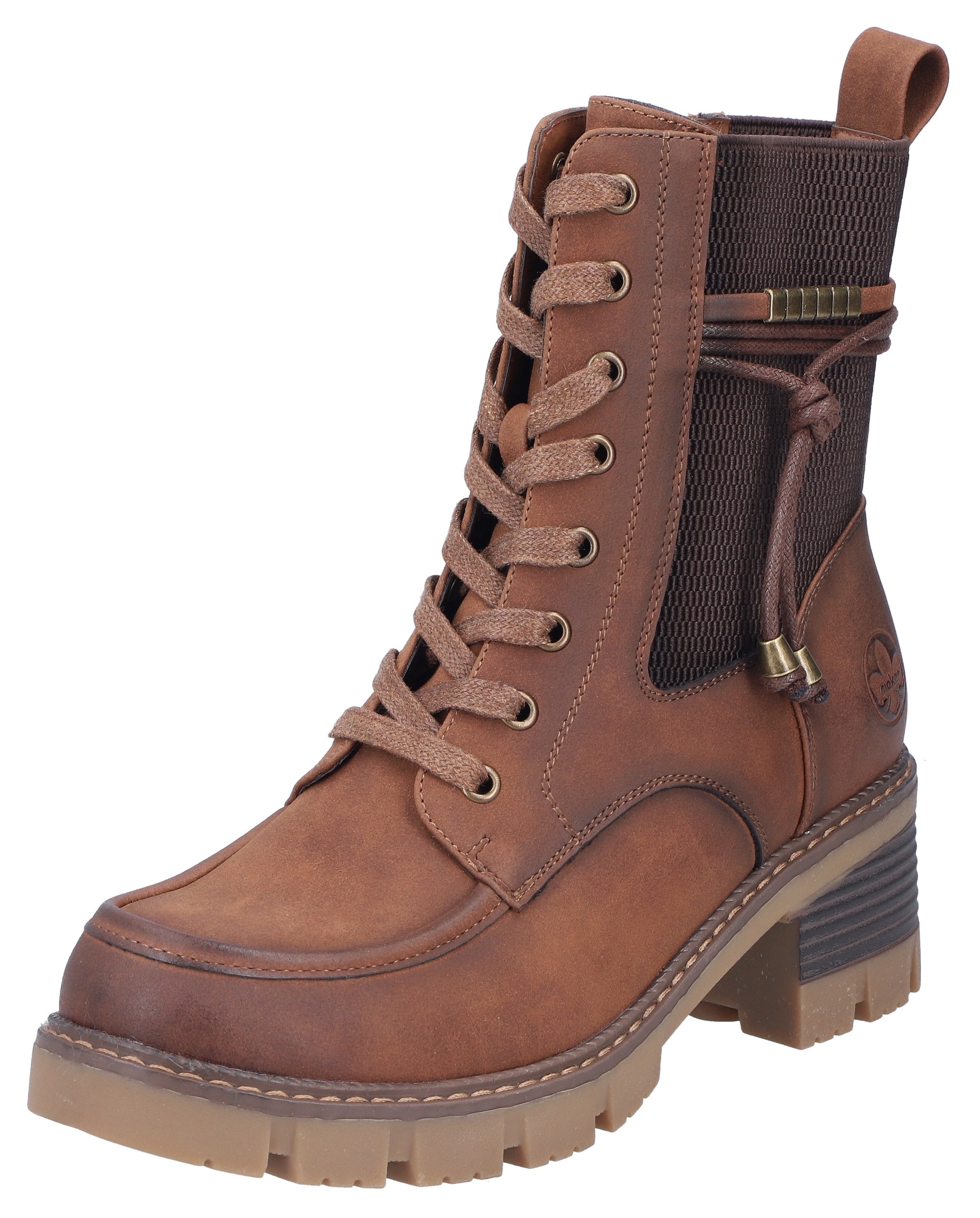 Rieker Winterstiefelette, Schnürboots, Stiefelette, Blockabsatz, mit Reissverschluss Rieker Winterstiefelette, Schnürboots, Stiefelette, Blockabsatz, mit Reissverschluss von Rieker