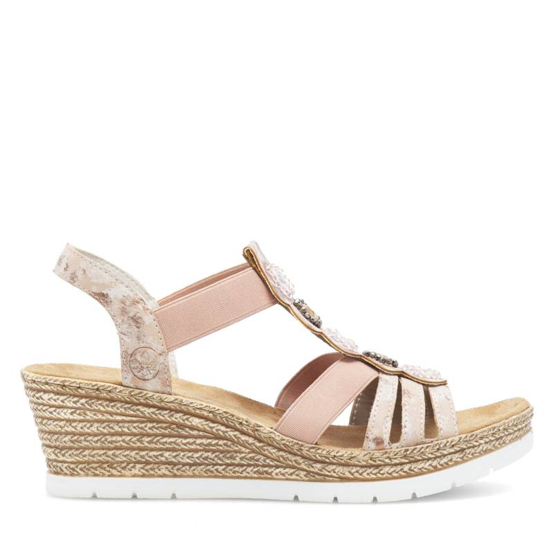 Sandalen Rieker 619B2-31 Rosa von Rieker
