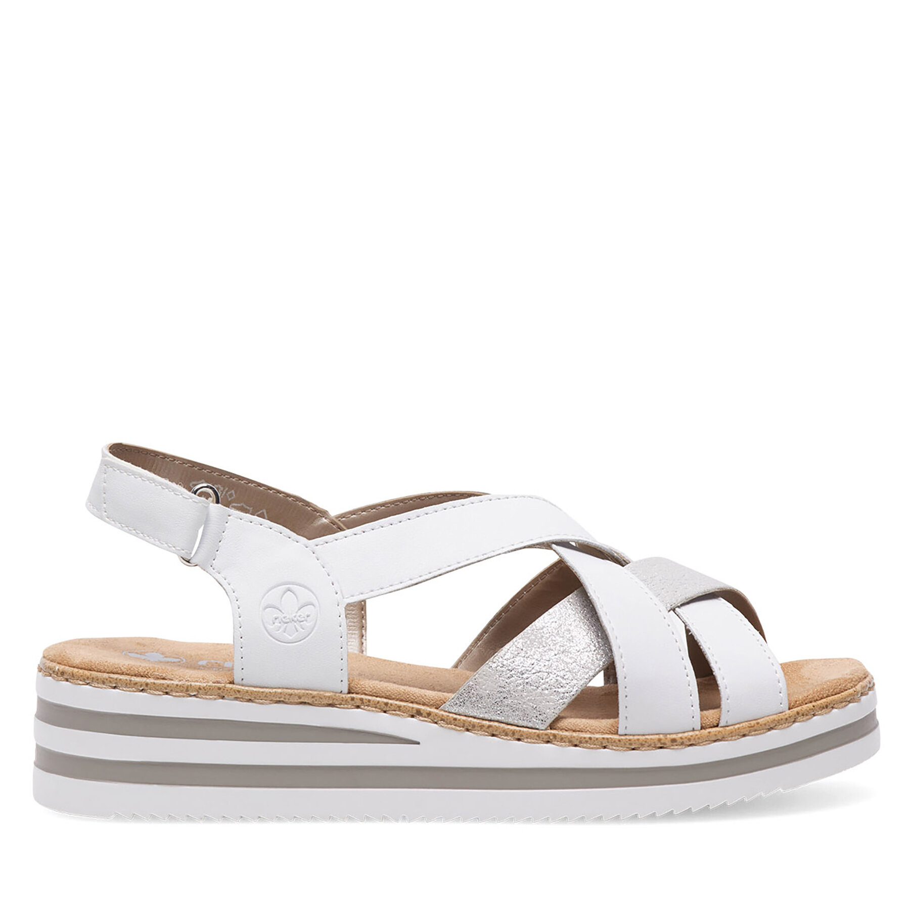 Sandalen Rieker V0279-80 Weiß Sandalen Rieker V0279-80 Weiß von Rieker