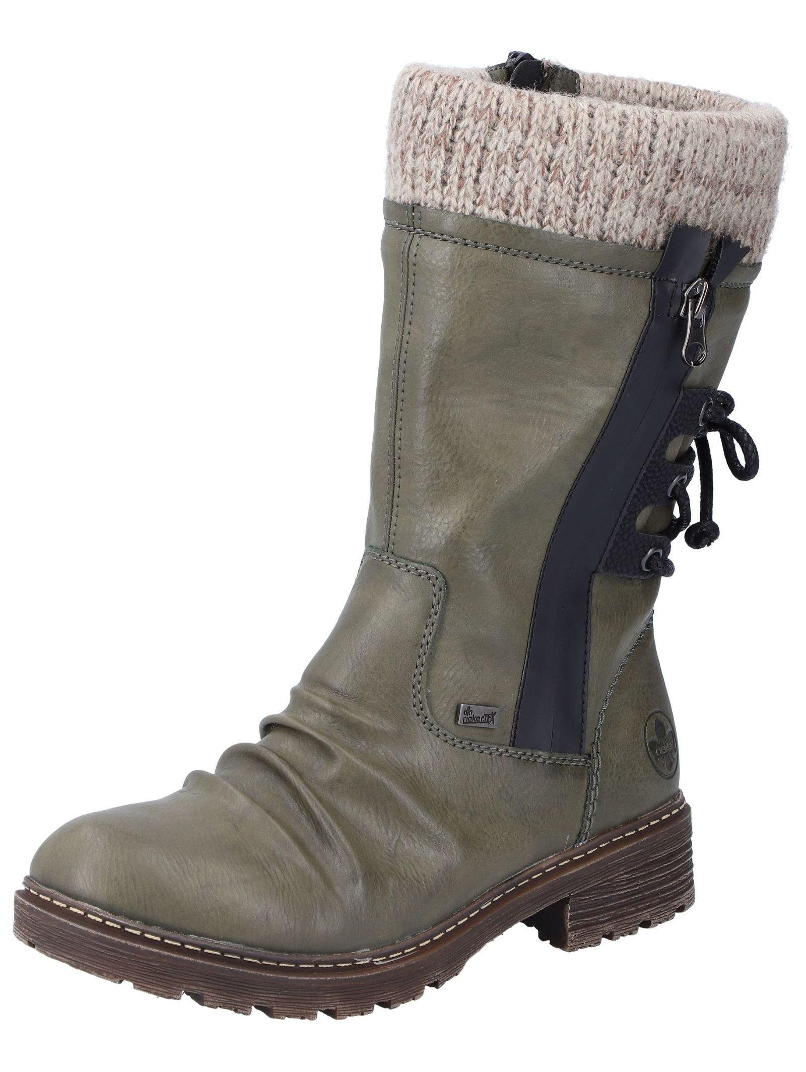 Stiefel Damen Waldgrün 39 von Rieker