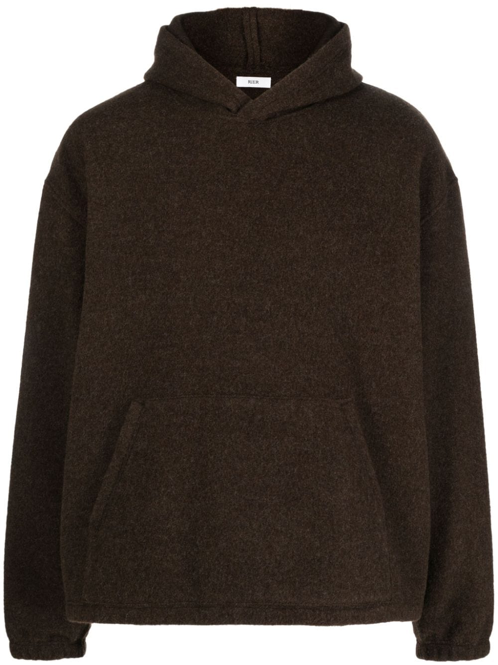 Rier fleece virgin-wool hoodie - Brown von Rier