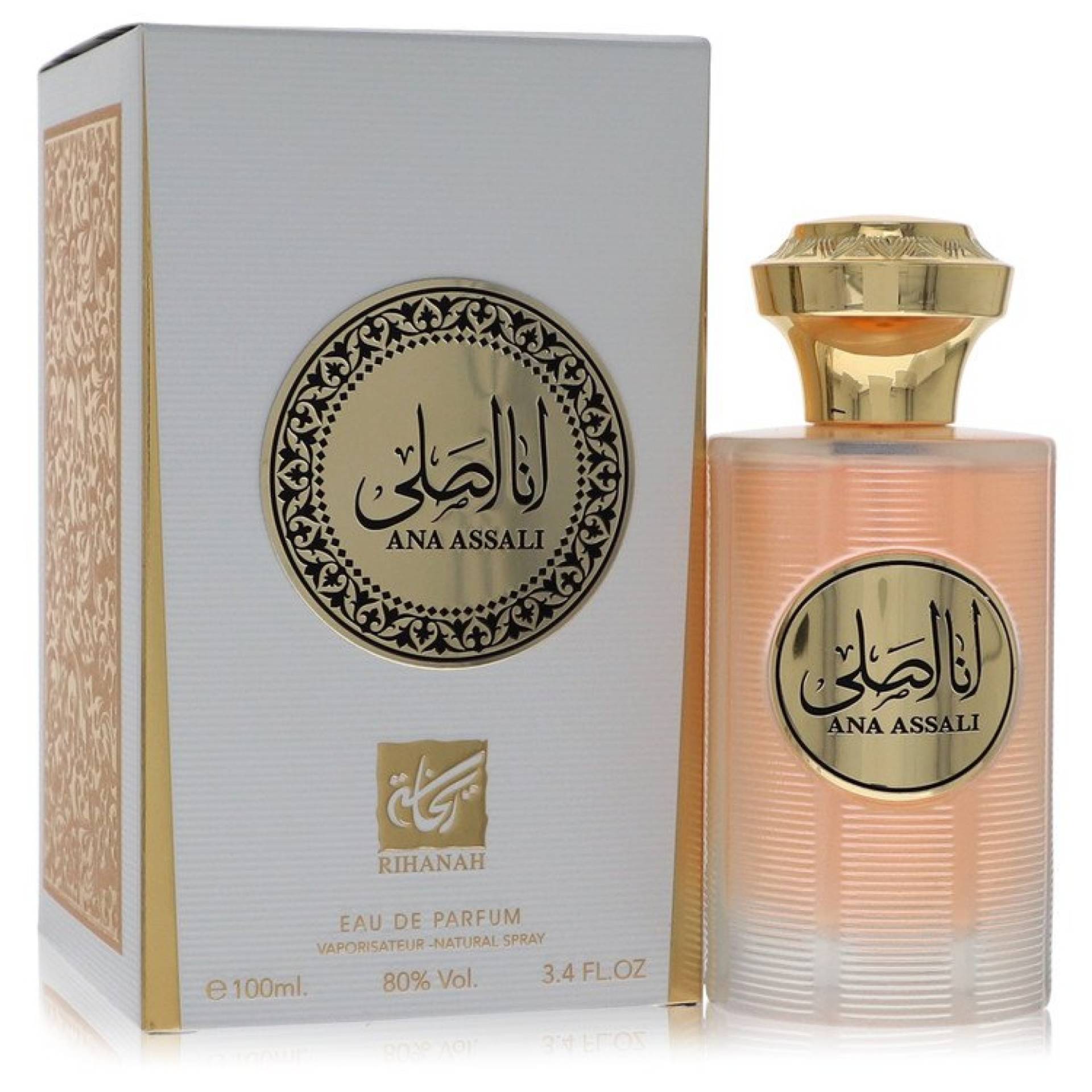 Rihanah Ana Assali Gold Eau De Parfum Spray (Unisex) 100 ml von Rihanah