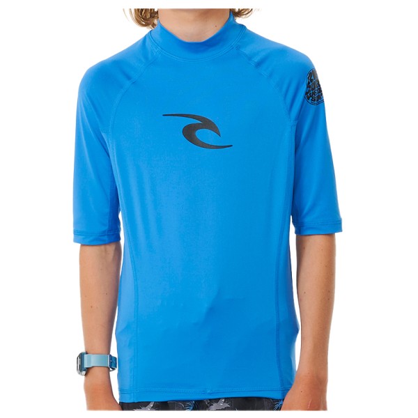 Rip Curl - Kid's Brand Wave UVP S/S - Lycra Gr 10 years blau von Rip Curl