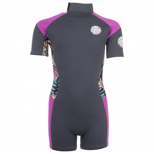 Rip Curl - Kid's Junior Girl Dawn Patrol Springsuit S/S - Neoprenanzug Gr 10;12;14;16;6;8 grau von Rip Curl