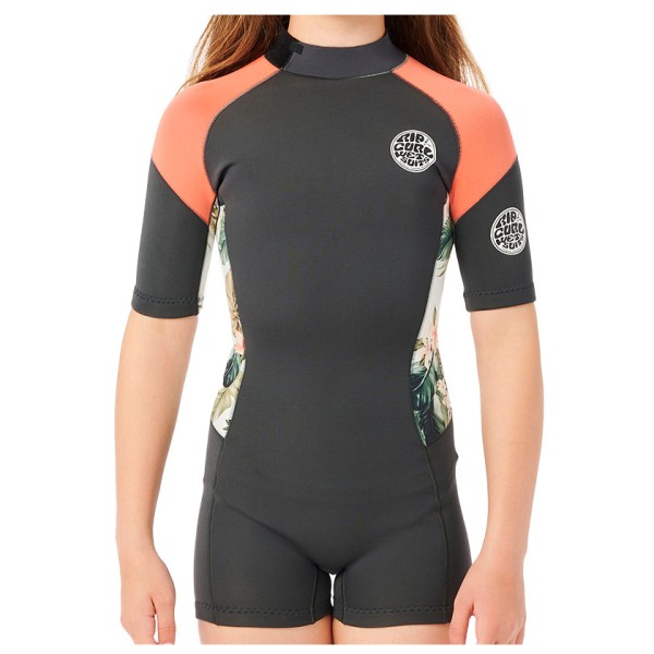 Rip Curl - Kid's Junior Girl Dawn Patrol Springsuit S/S - Neoprenanzug Gr 10 grau von Rip Curl