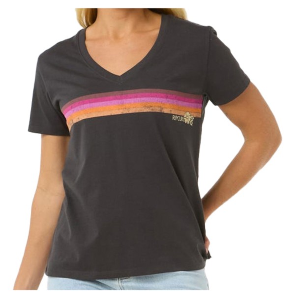 Rip Curl - Women's Surfarama V Neck - T-Shirt Gr M grau von Rip Curl