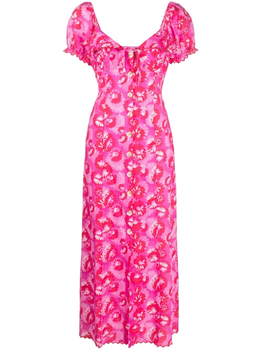 Rixo Briella floral-print midi dress - Pink von Rixo