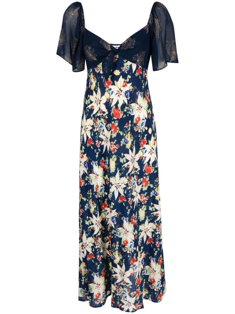 Rixo floral-print midi dress - Blue von Rixo