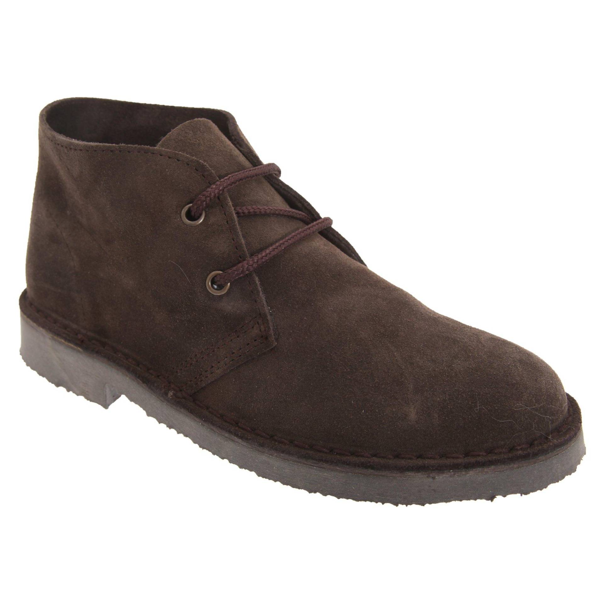 Desertboots Schnürschuhe Halbschuhe, Wildleder Damen Braun 48 von Roamers