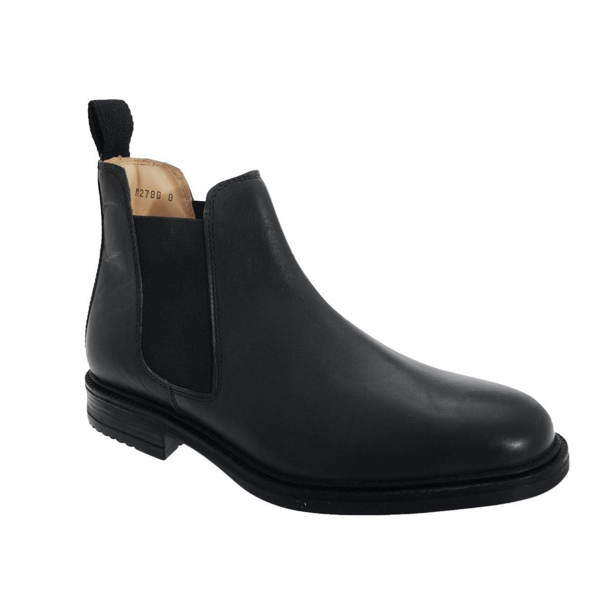 Leder Stiefeletten Herren Schwarz 46 von Roamers