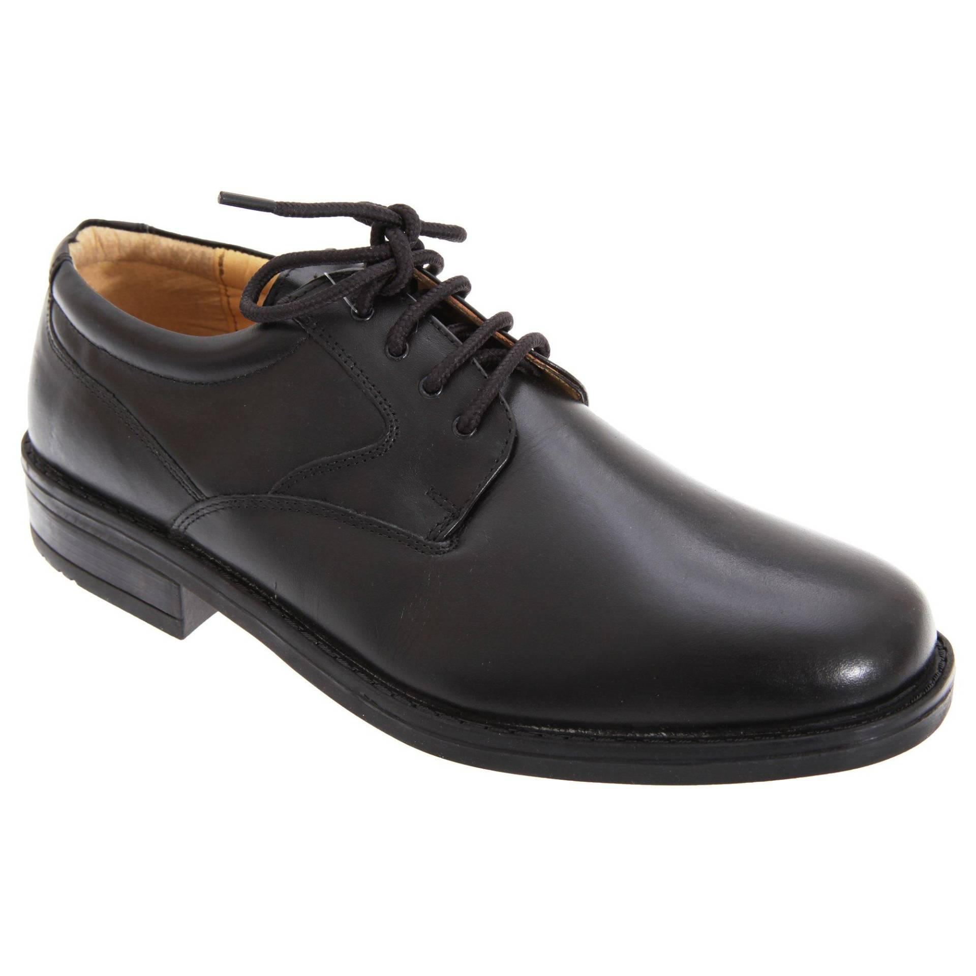 Flexi Gibson Schnürhalbschuhe Schnürschuhe, Leder Herren Schwarz 42 von Roamers