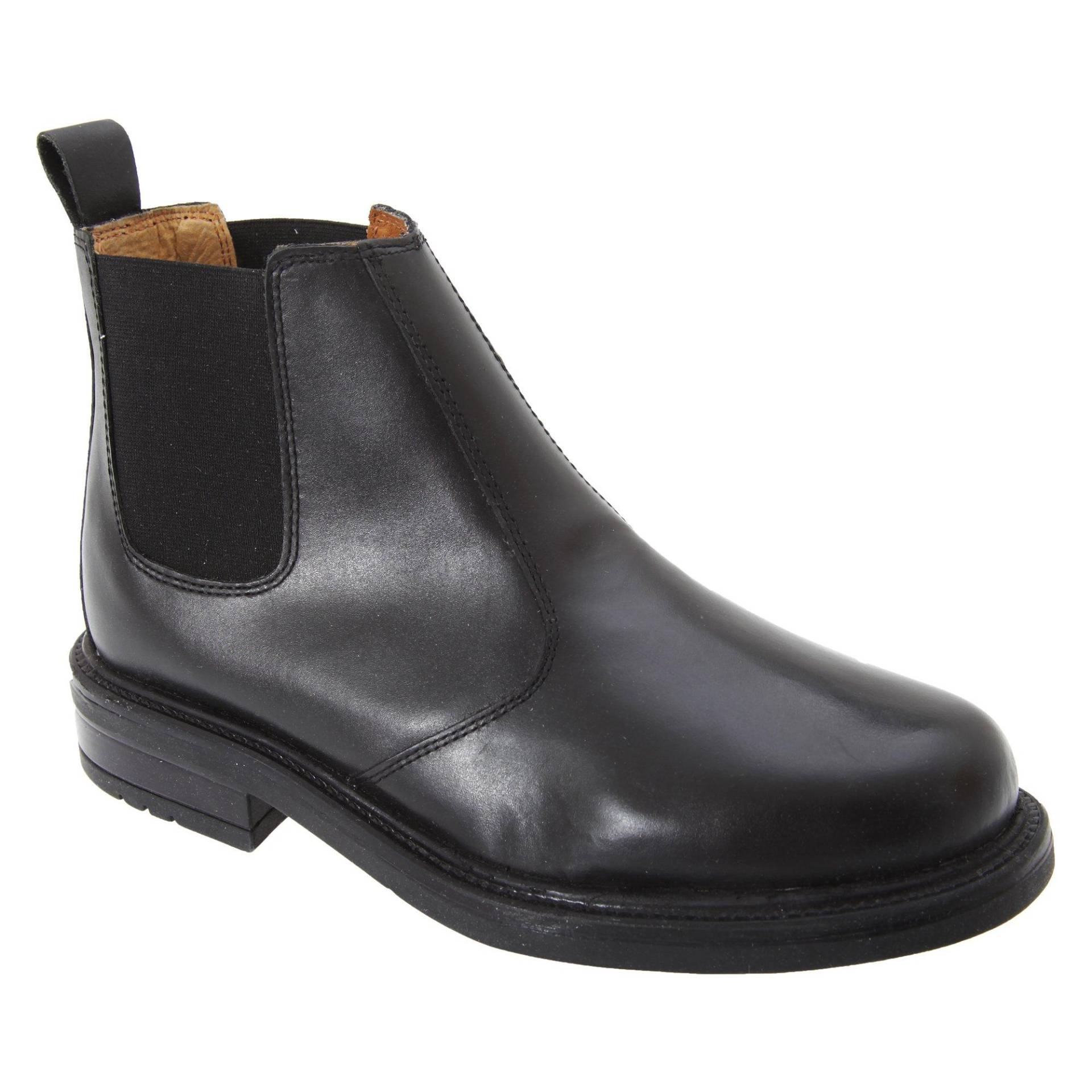 Chelsea Leder Stiefeletten Herren Schwarz 44.5 von Roamers