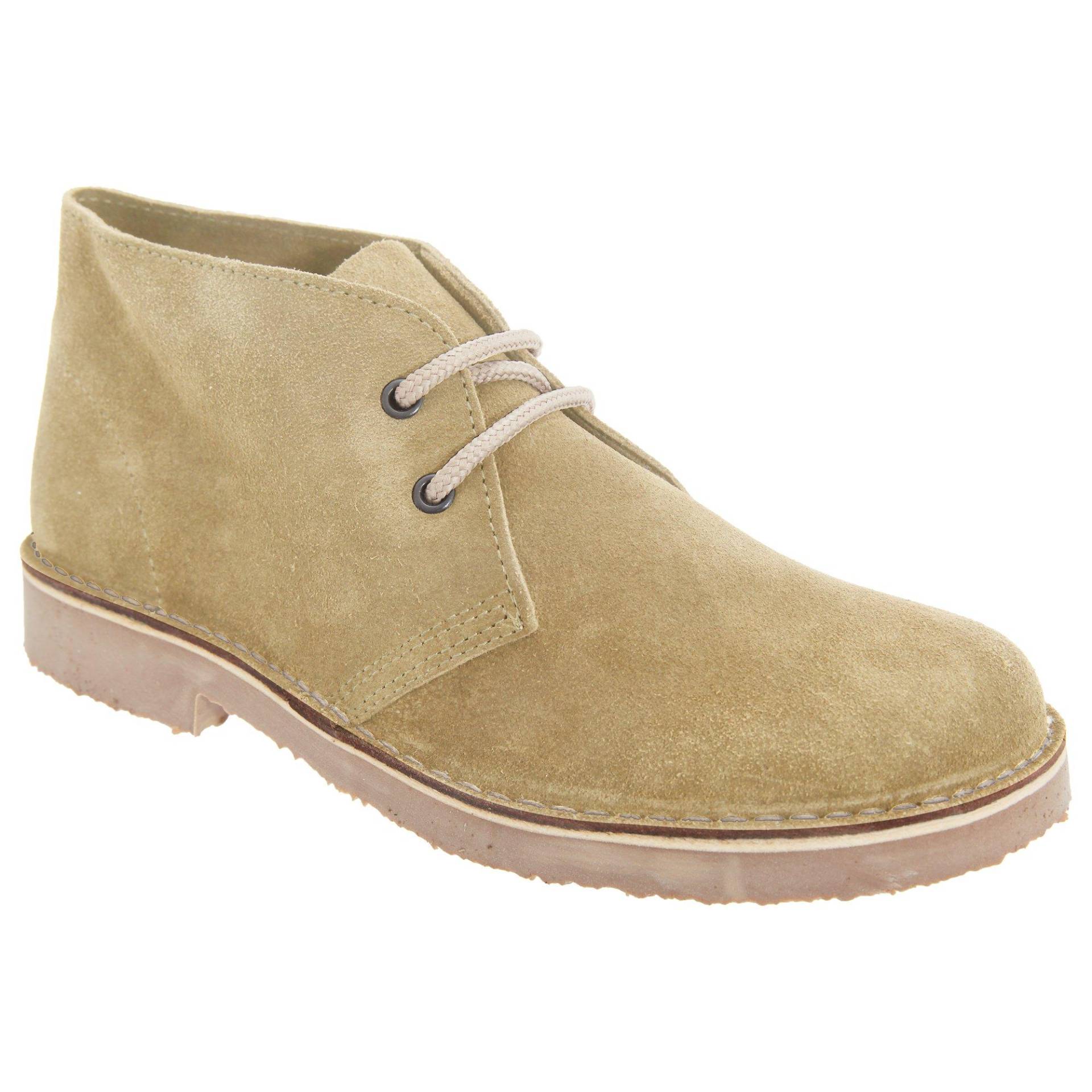 Desert Boots Wüstenstiefel Schuhe, Wildleder, Ungefüttert Damen Nude 37 von Roamers