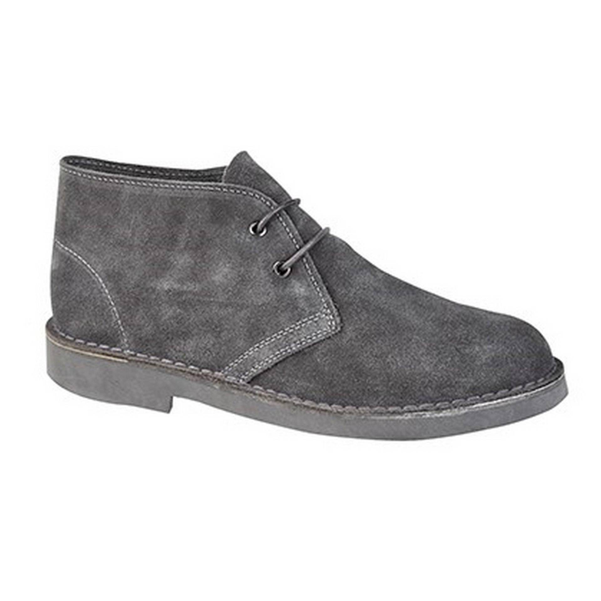 Desertboots Schnürschuhe Halbschuhe, Wildleder Herren Grau 41 von Roamers