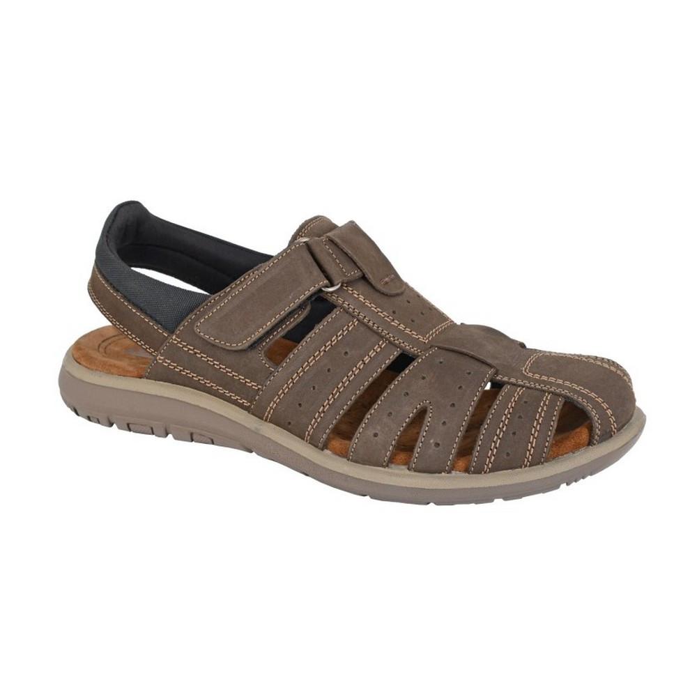 Sandalen, Leder Herren Braun 39.5 von Roamers