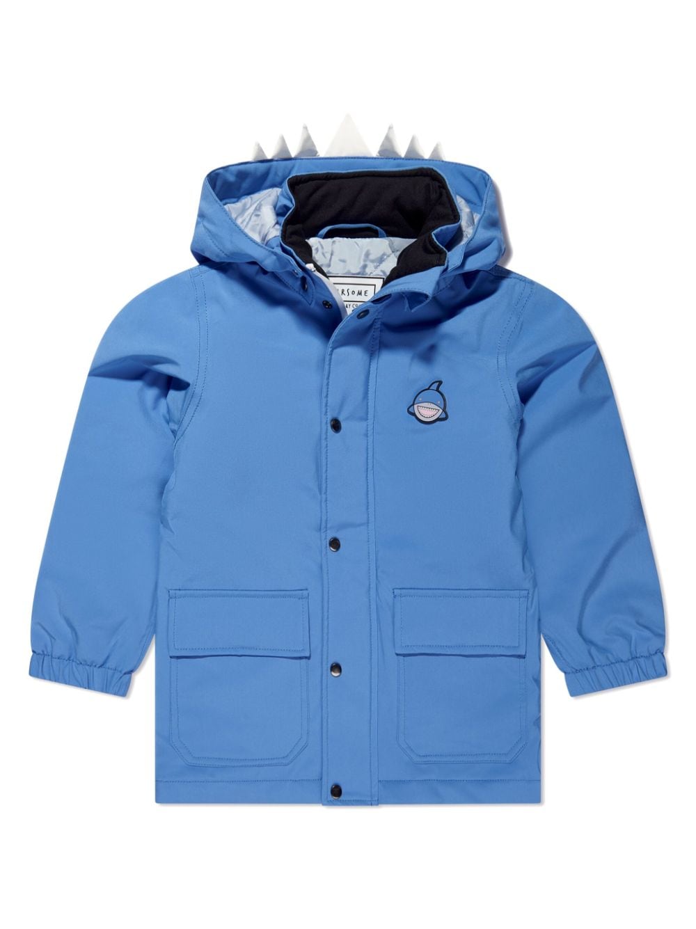 Roarsome Reef The Shark detachable-hood coat - Blue