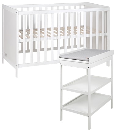 roba® Babymöbel-Set »Style«, (Spar-Set, 2 St., Kinderbett, Wickelregal) von Roba®