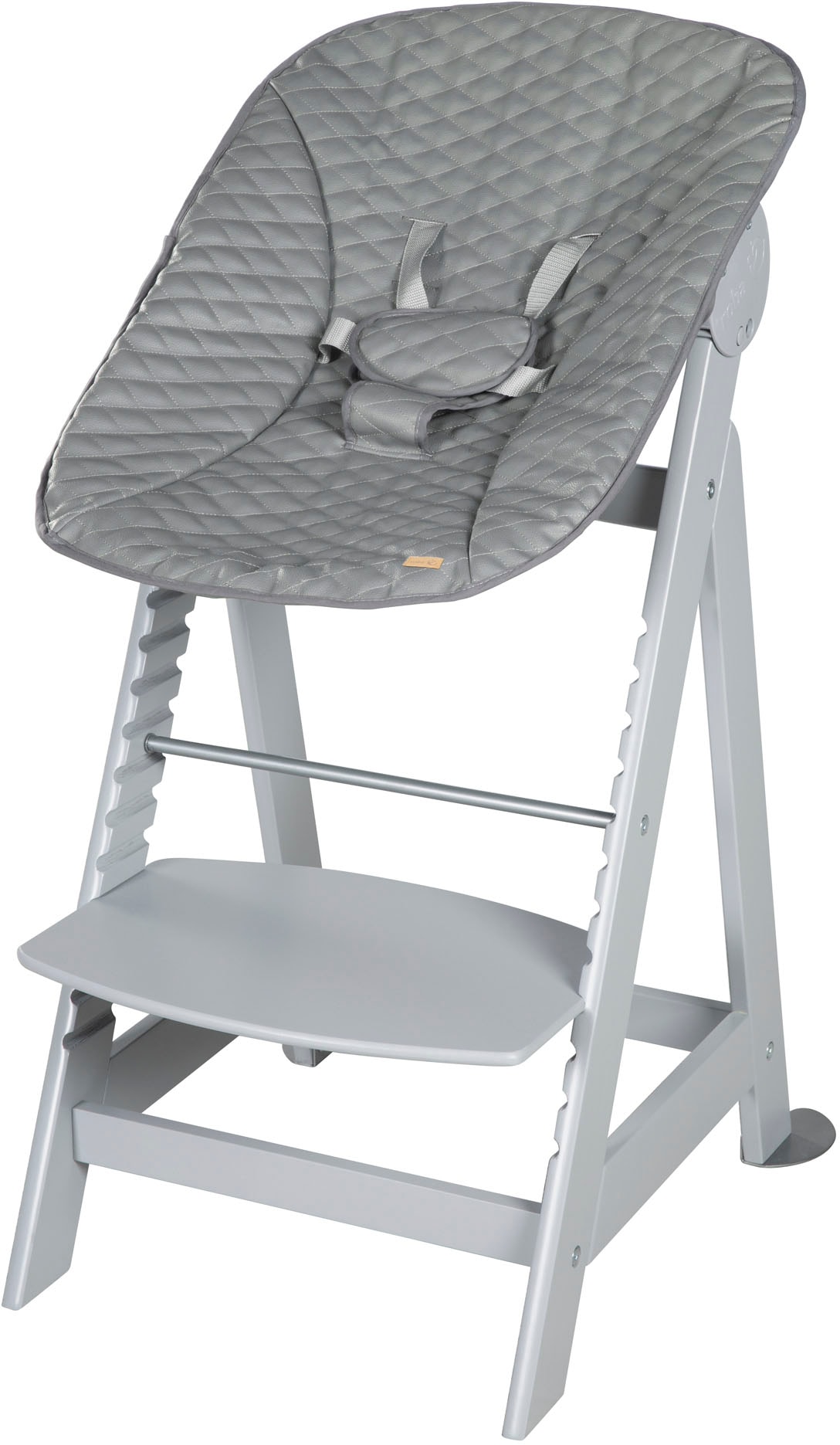 roba® Hochstuhl »Treppenhochstuhl 2-in-1 Set Born Up taupe« von Roba®