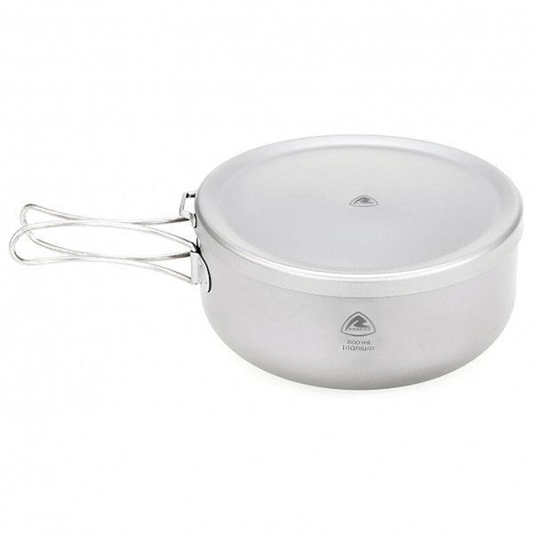Robens - Ori Titanium Pot With Plate Lid - Topf Gr 14,3 x 6,3 cm grau von Robens