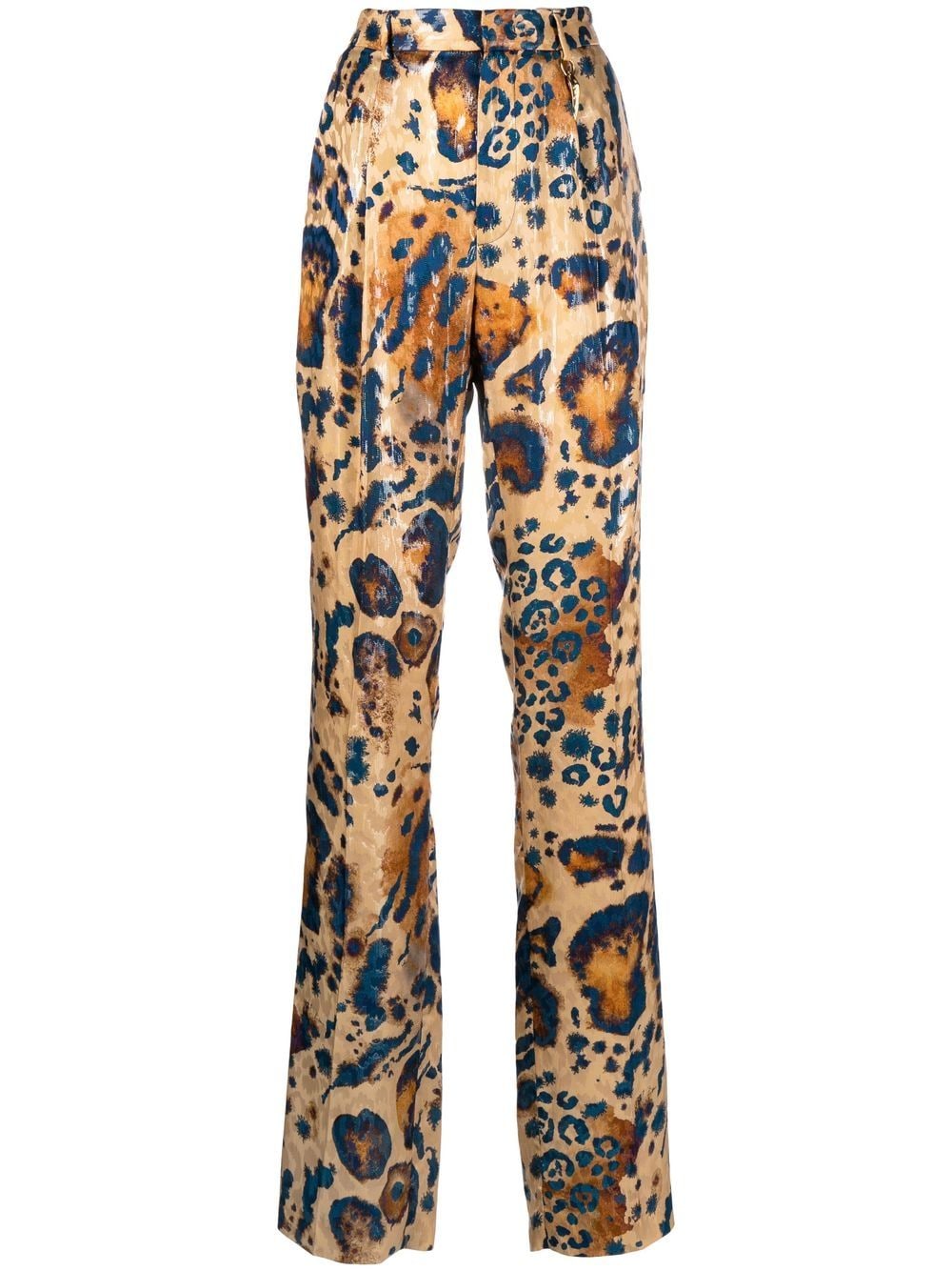 Roberto Cavalli animal-print straight-leg trousers - Brown von Roberto Cavalli